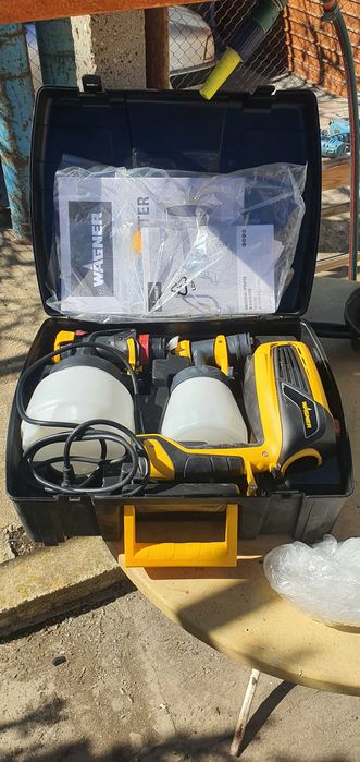 Wagner Flexio 590 пистолет за боядисване- почти нов, с куфар