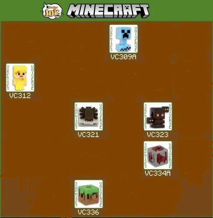 Киндер майнкрафт. Обмен фигурок!