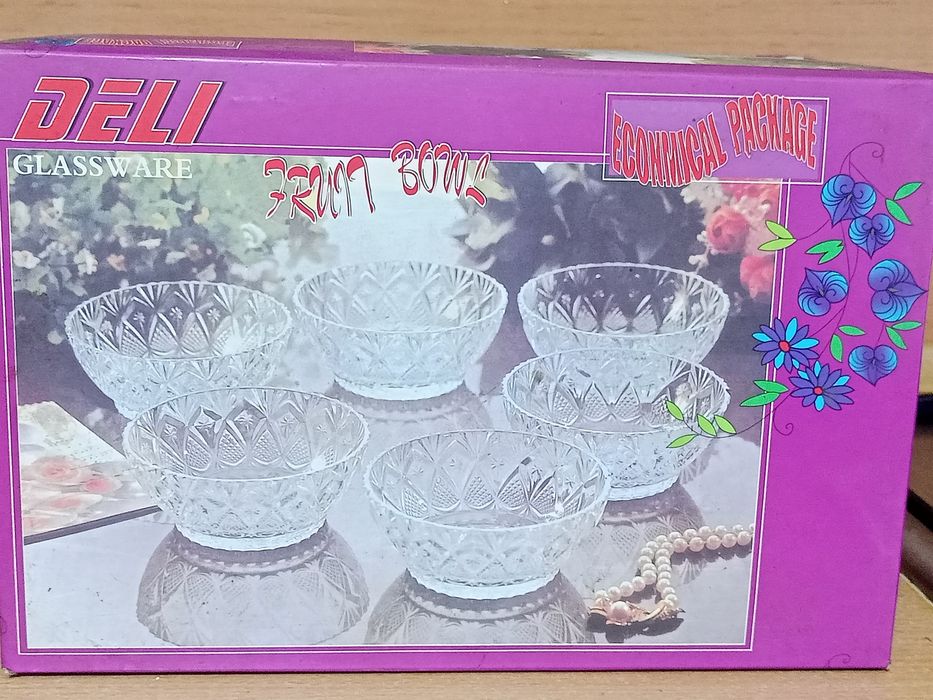 Набор салатников хрустальных 6шт