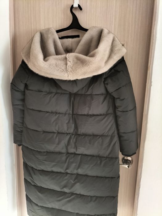 Пуховик удлиненный 48