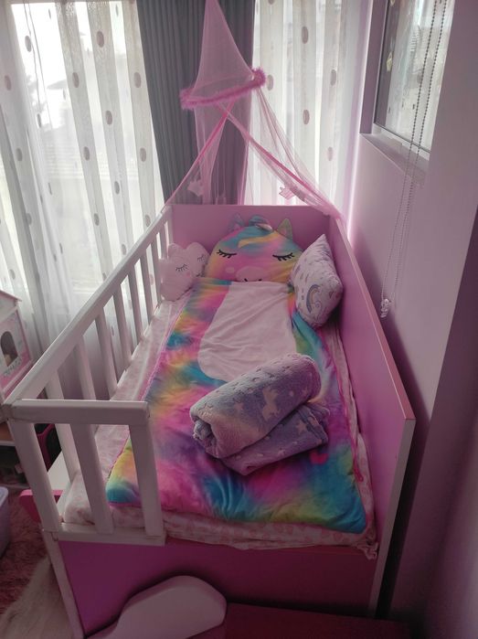 Детско легло с пързалка