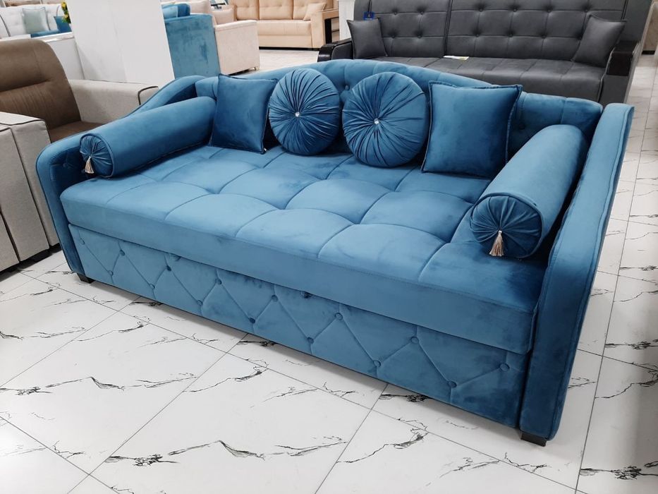 Диван раскладной с выдвижным механизмом делфин