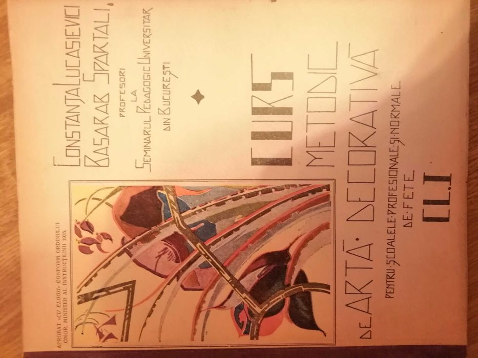 Curs metodic arta decorativa romaneasca, 1935, editii princeps!