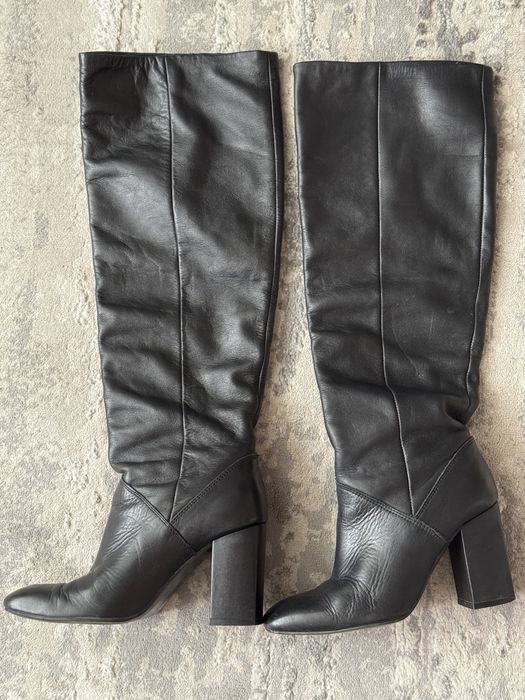 Cizme piele stradivarius