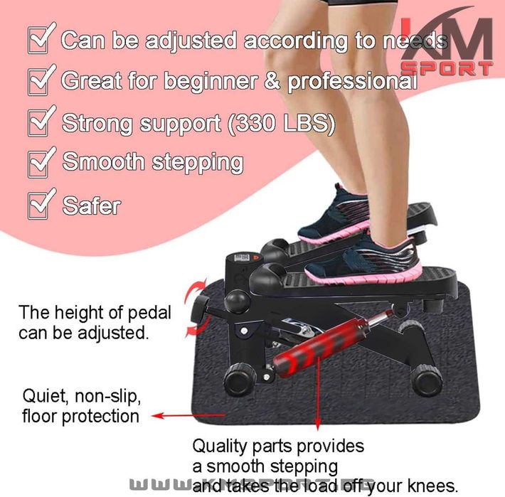 Нов степер с дръжки и ластици  2год гаранция