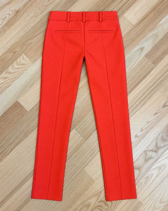 Pantaloni Patrizia Pepe damă corai, mărimea XS, croială slim elegantă