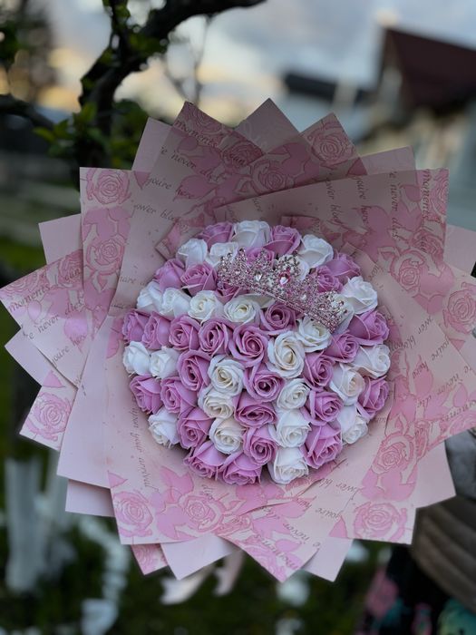 Buchet de flori din sapun