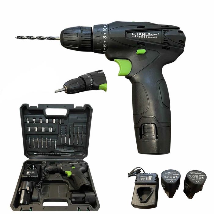 Акумулаторен    Винтоверт 24 части STAHLMAYER 24V