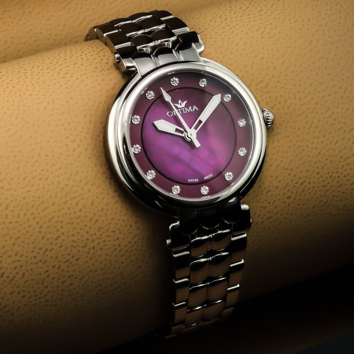 Ceas elvețian unic - Optima OSL363-SS-5 - Damă