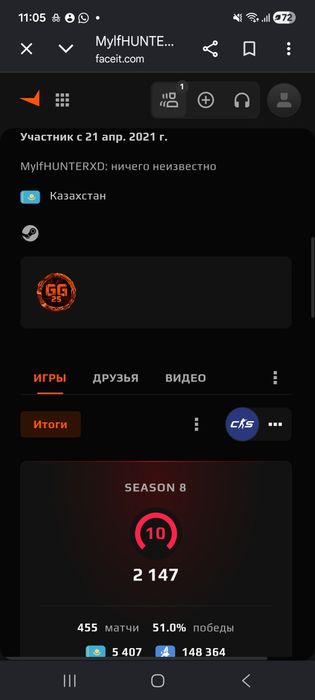 Cs2 Faceit аккаунт