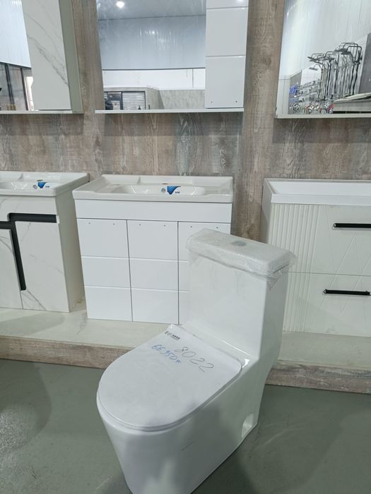 Тумба унитаз зеркало комплект