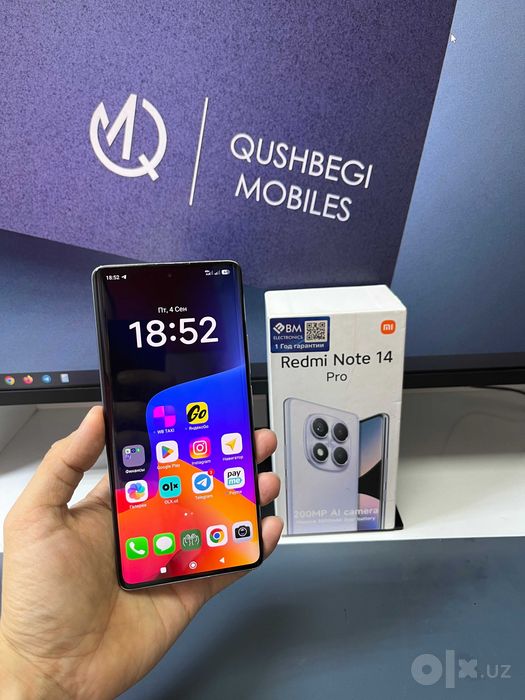 Srochno! Redmi Note 14 Pro 12/256gb Karobka bor!