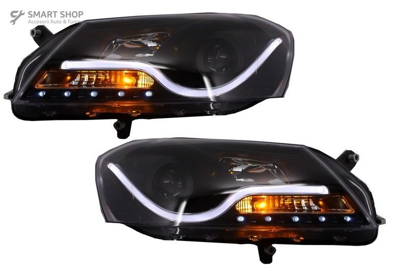 Faruri LED DRL VW Passat B7 (10.2010-10.2014) Negru