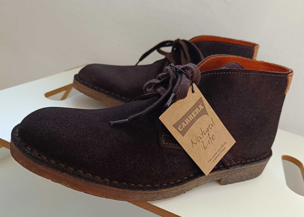 Ghete chukka 42 40 45 premium Carrera NOI piele naturala moale