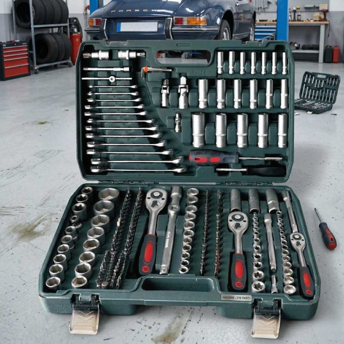 Гедоре Stark's от 216 части - пълен комплект инструменти за домашна и професионална употреба