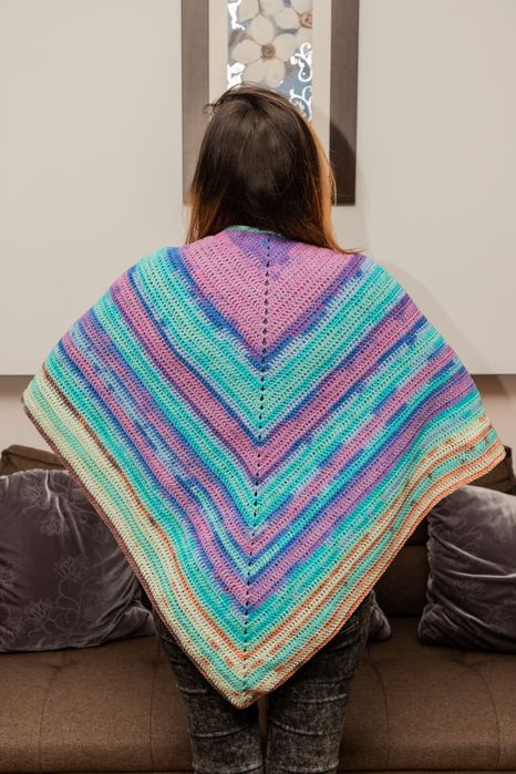 Șal croșetat handmade