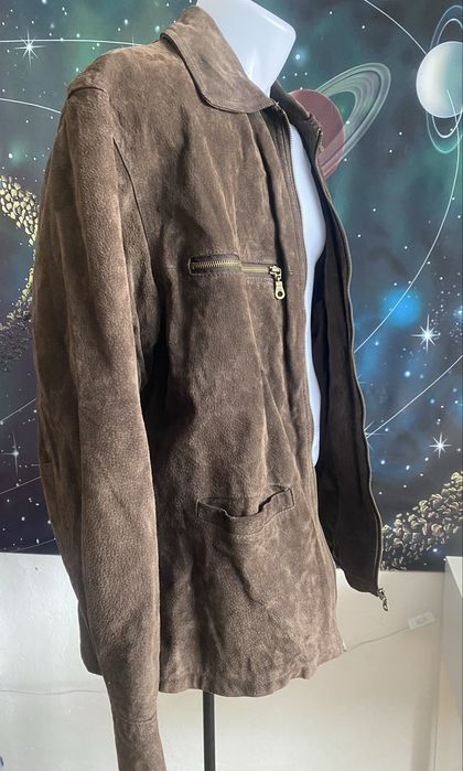 Geaca/Jacheta din piele intoarsa pentru barbati