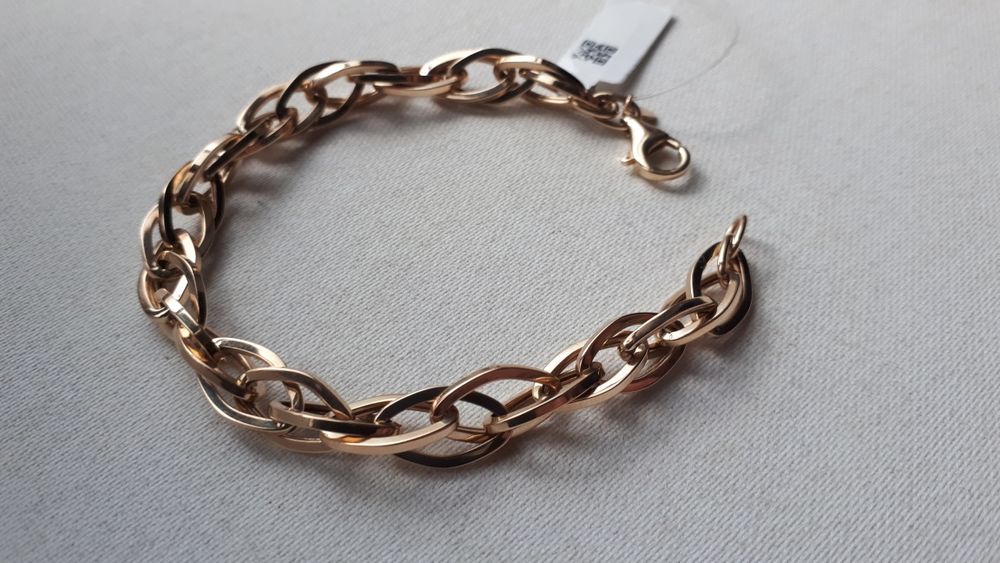 браслет золото, новый, фанон завод, 585-п, 6.69-грам 18-см, хороший по