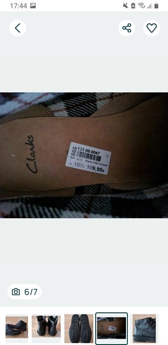 Ghete Clarks piele naturala 45