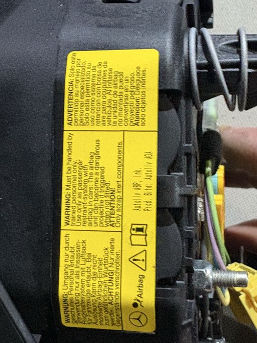 Mercedes w166 GLE Airbag Бег Волан