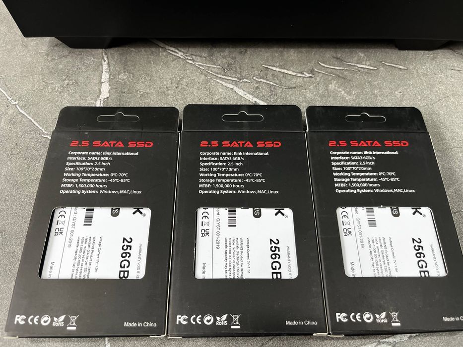 Новые SSD 256Gb Отличного качества в количестве