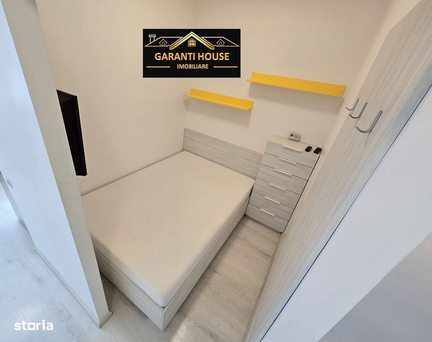 Bloc nou, apartament cu o camera, etaj 1, mobilat, 280€/Luna