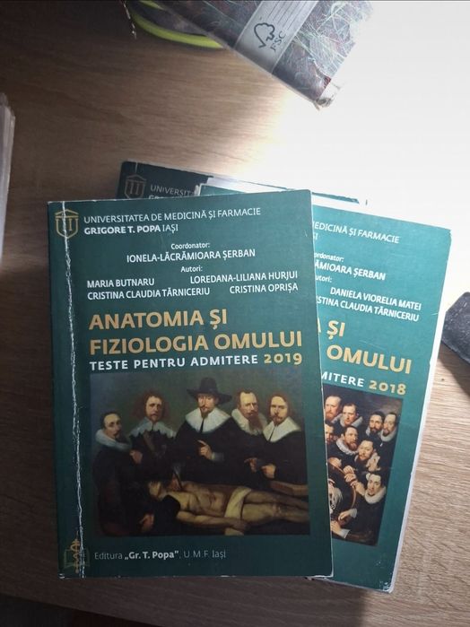 2 x Teste de admitere Anatomie - UMF Iasi