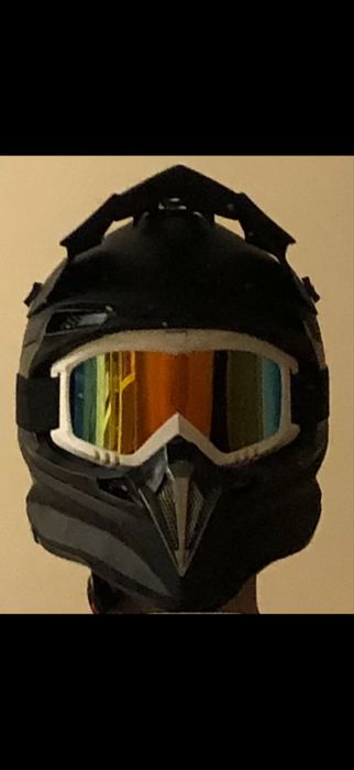 Шлем FMX для кросовых мотоциклов с очками внедорожный