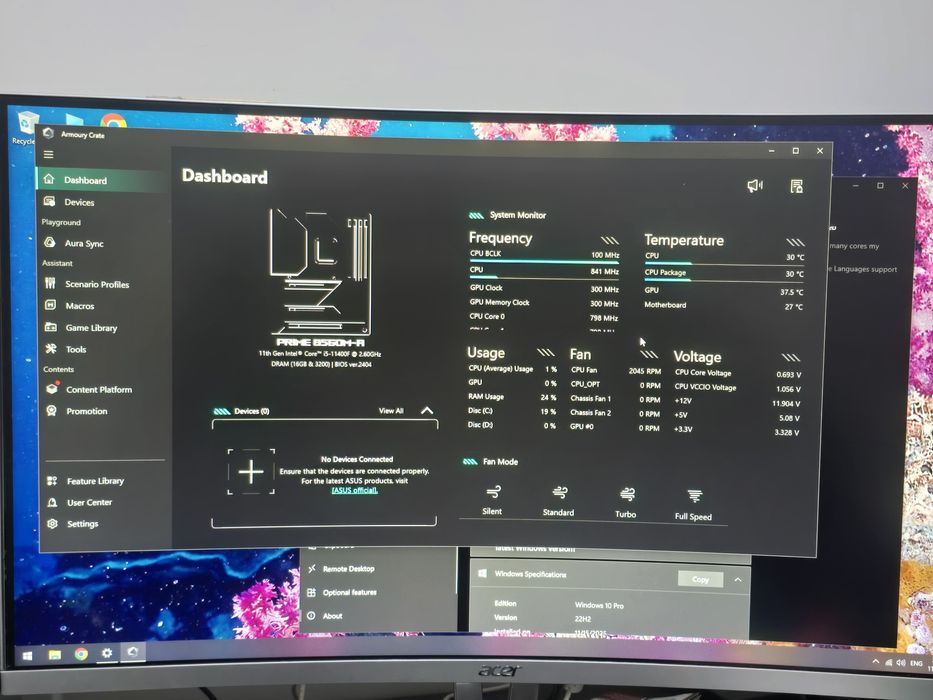 Спешна продажба компютър i5-11400f, 16gb ram, rx 580 8gb