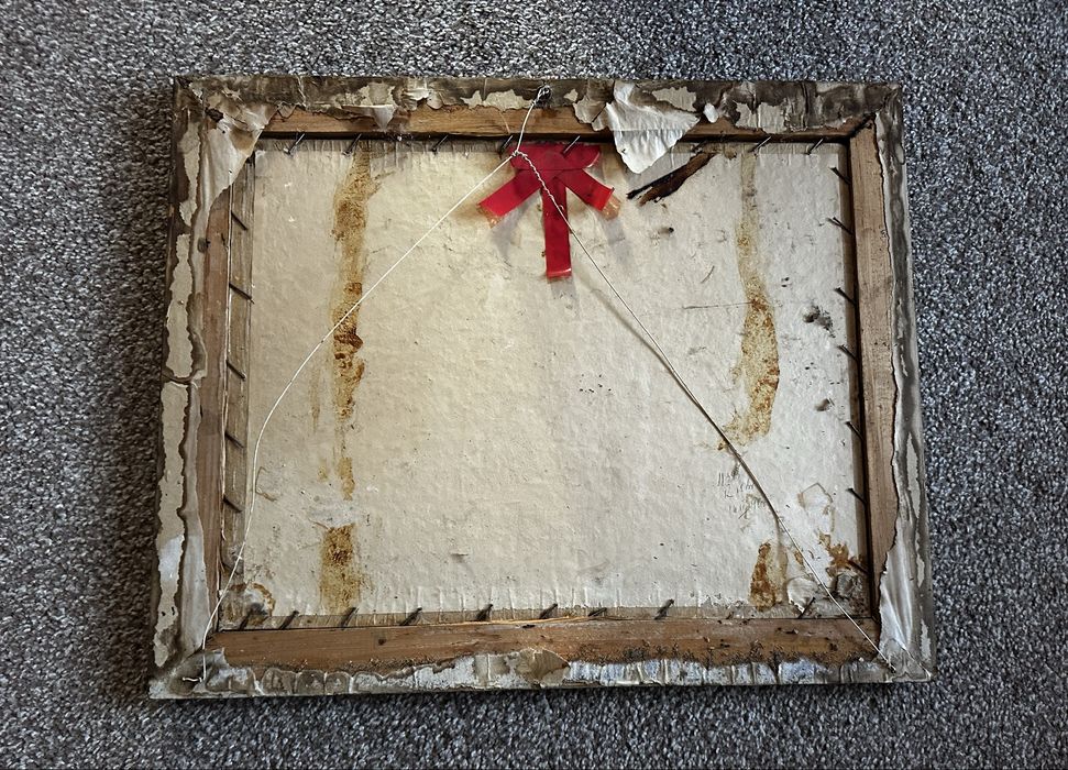 tablou vechi pictat de peste 100 de ani