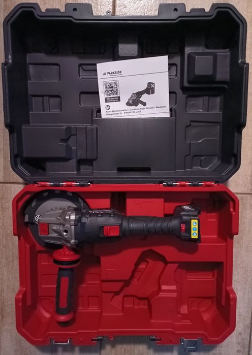 Parkside flex polidisc polizor pe baterie 20V 8A 4A 2A incarcator 20V