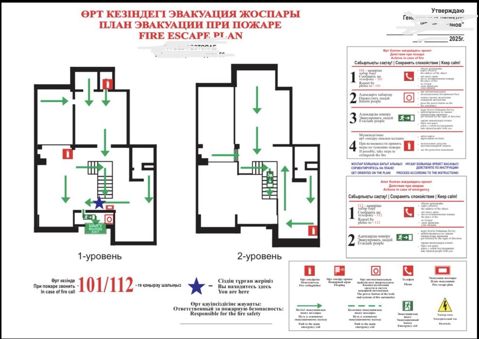 Разработка планов эвакуации. План эвакуации