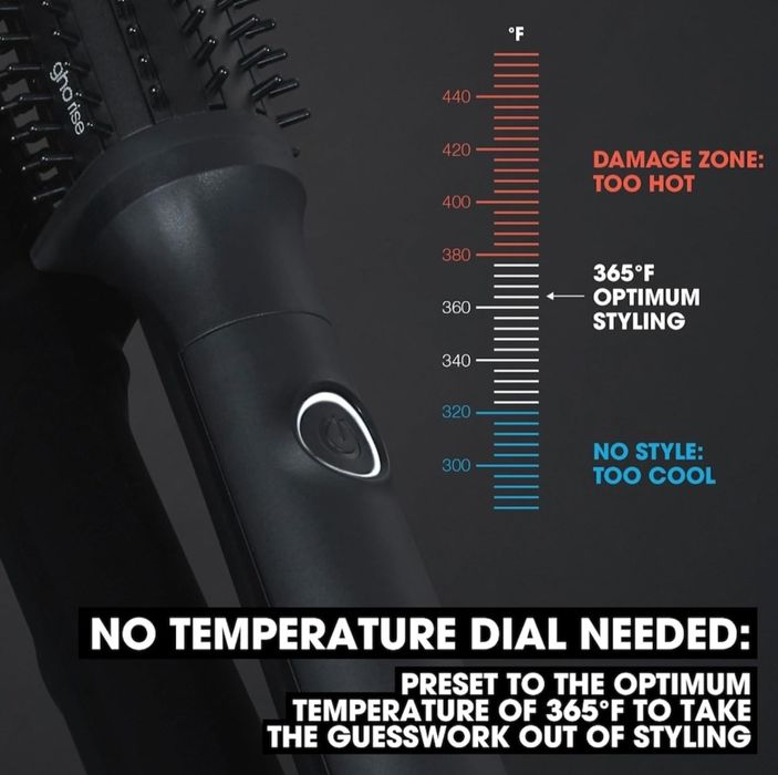 Perie profesionala fixa de ondulat parul GHD Rise Volumising Hot Brush