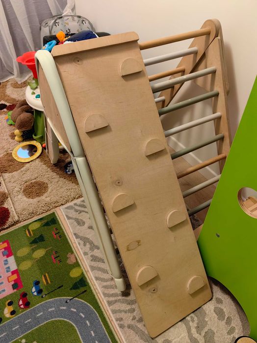 Triunghi Pikler cățărat cu rampa copii