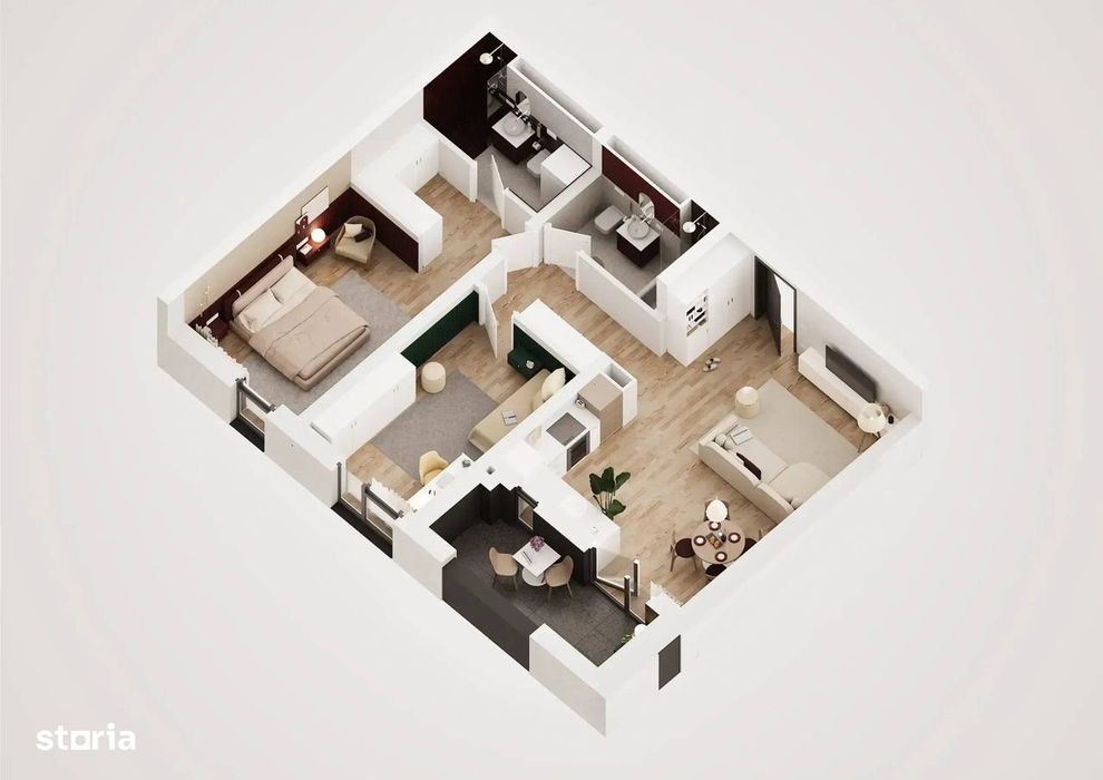Apartament 3 camere NOU de vanzare, direct de la dezvoltator