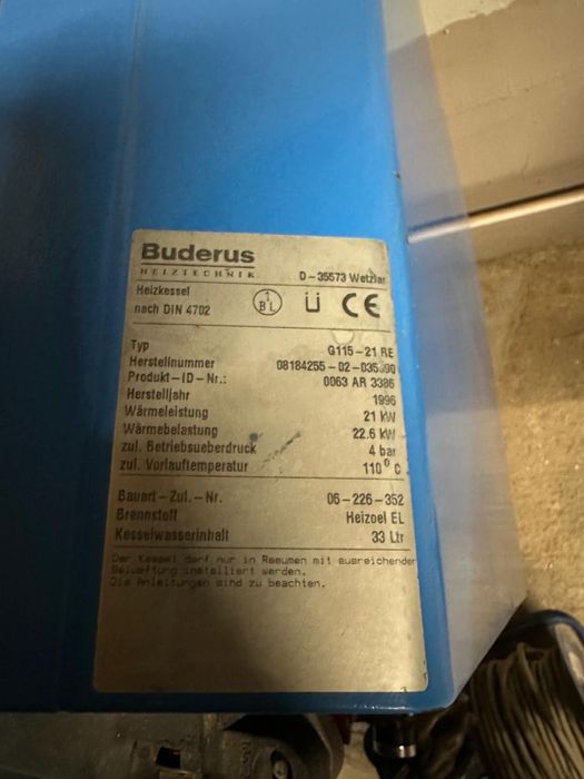 Vand . centrala Buderus G 115  Buderus ECOMATIC 4000