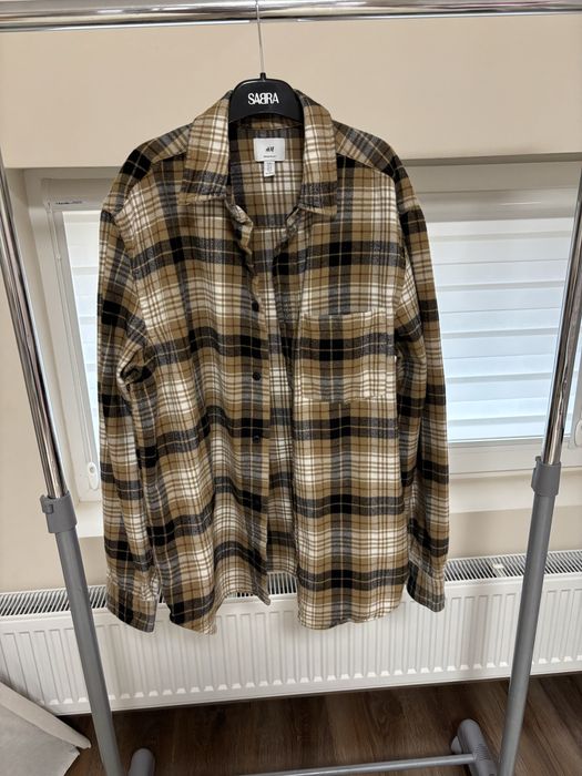 Риза от топла материя каре H&M