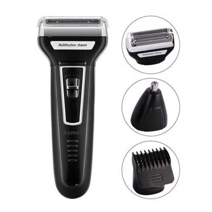 Машинка за подстригване с приставки за брада и нос 3в1 KEMEI KM-6558