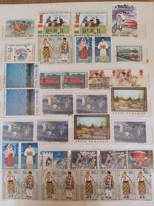 Vând sau schimb timbre de colecție din România, Germania și nu numai