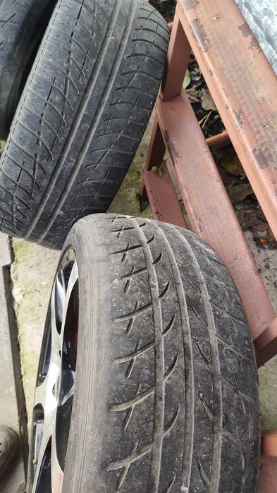 4 buc Jante aliaj de 17 inch, 4 anvelope de vară 215/45/R17