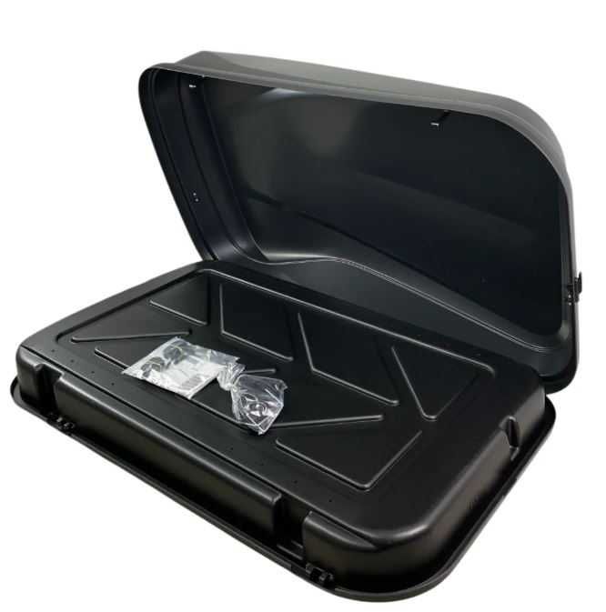 Автобокс Junior Easy 145x94x40cm с 85mm крепежи,с ключ,420 литра черен