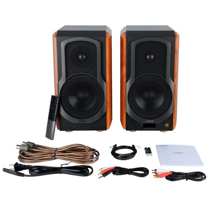 Edifier S1000W — Hi‑Res 2.0 акустика, Bluetooth, для ПК и музыки