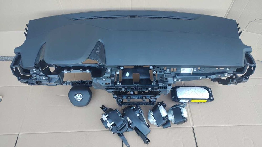 Skoda Fabia 4 2021+ airbag volan pasager - plansa bord - set centuri