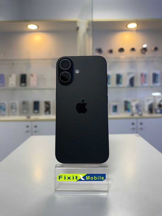 iPhone 16, Varianta E-SIM, 128GB, culoare Negru, Stare impecabila