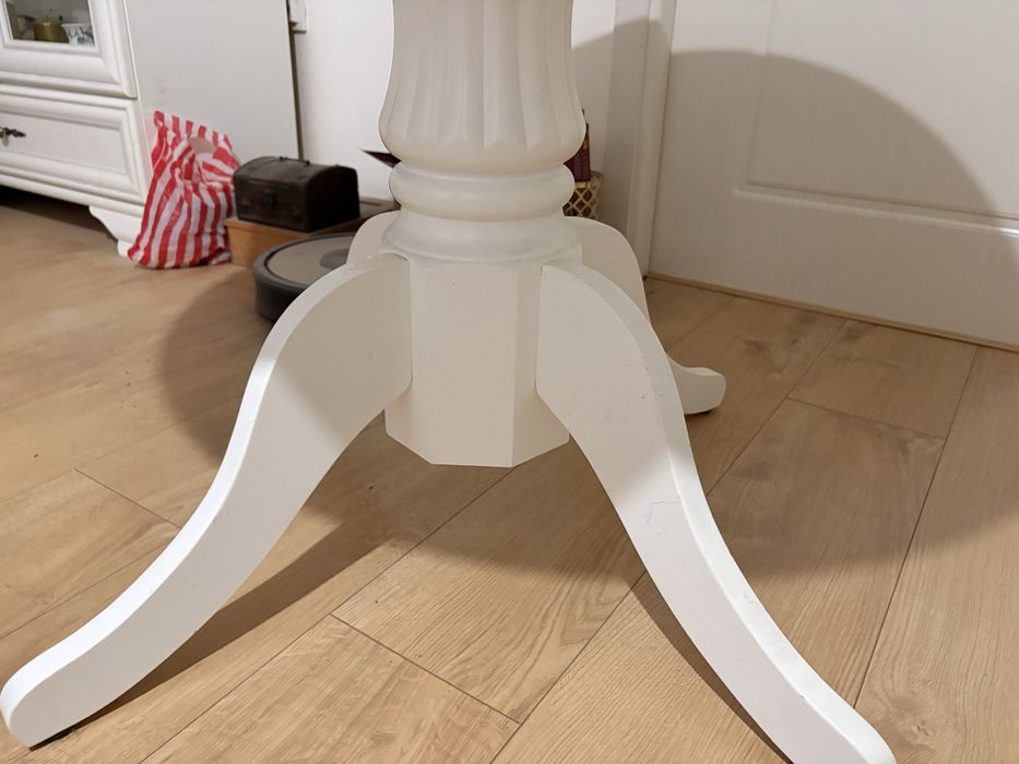 Masa living extensibila alba