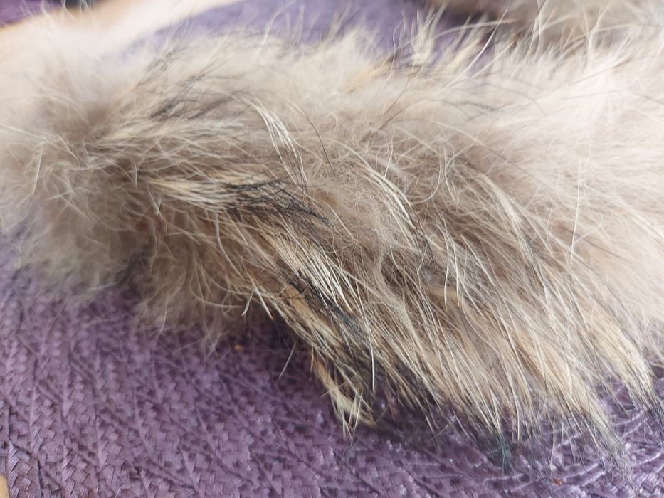 Яка пух, пухена яка за качулка, еко косъм, детска