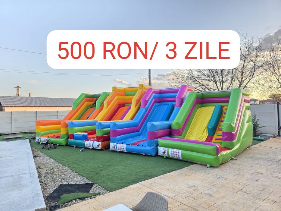 Tobogan / topogan gonflabil de inchiriat