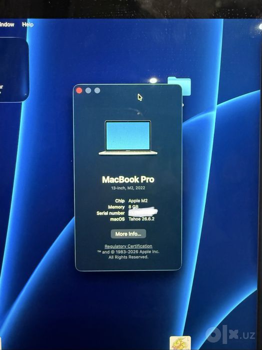 MacBook pro 13 8/256