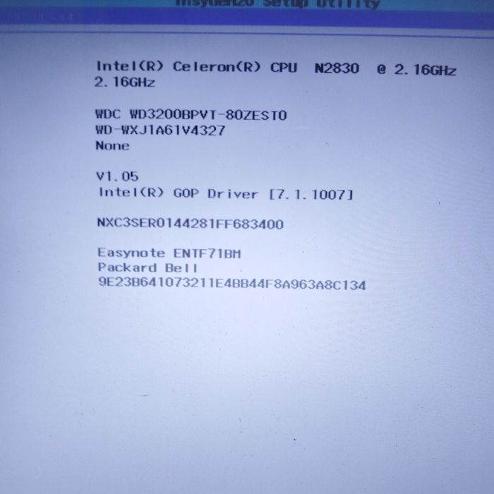 Продам ультрабук packard bell.