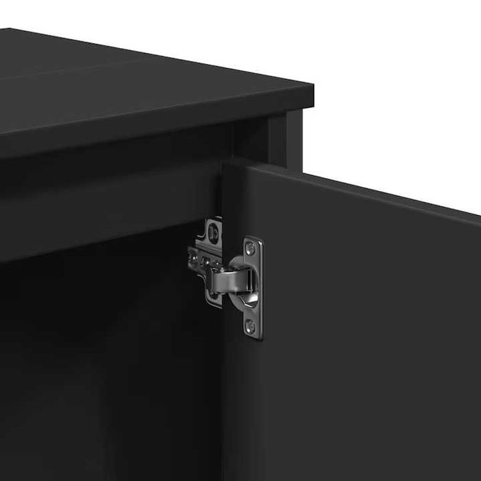 Dulap pentru chiuveta baie vidaXL negru 60x35x60 cm lemn prelucrat KIKA IKEA THE HOME Mobexpert Exotique Bathroom Black Premium Lux MDF House Casa